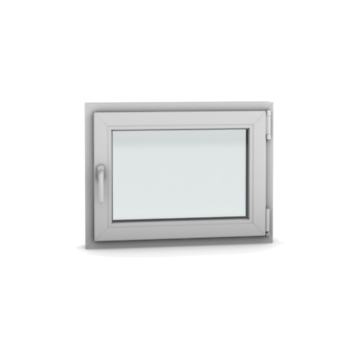 ThermoMax uPVC Window 80 × 60 cm-DIN Right-Double Glazing